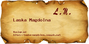 Laska Magdolna névjegykártya